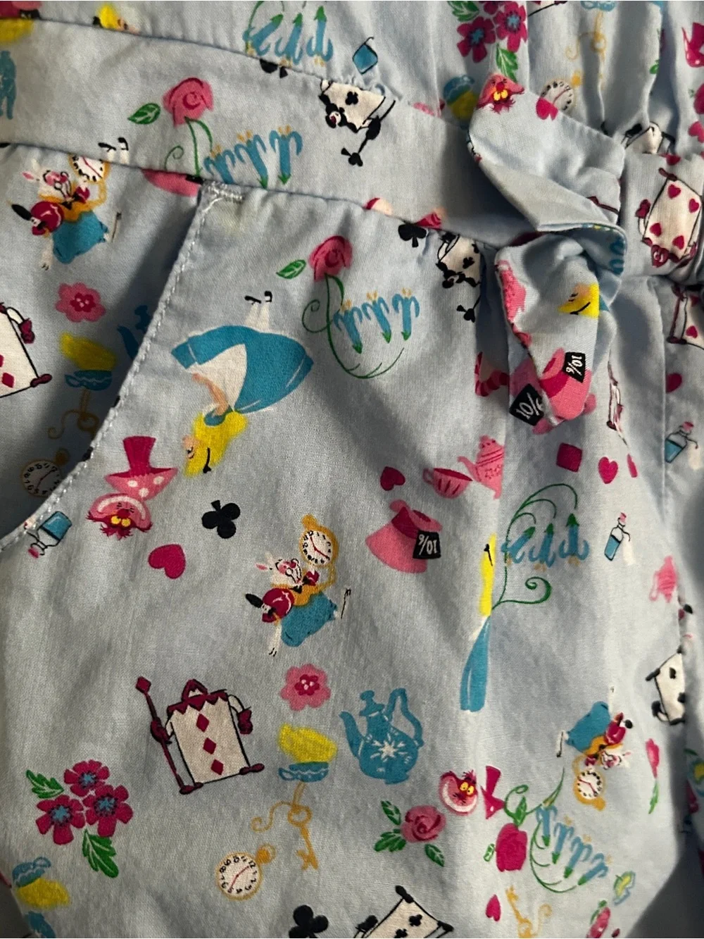 Disney x Janie and Jack Alice In Wonderland Dainty Dawn Icon Romper 2T